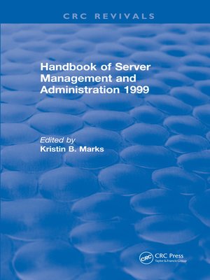 cover image of Handbook of Server Management and Administration